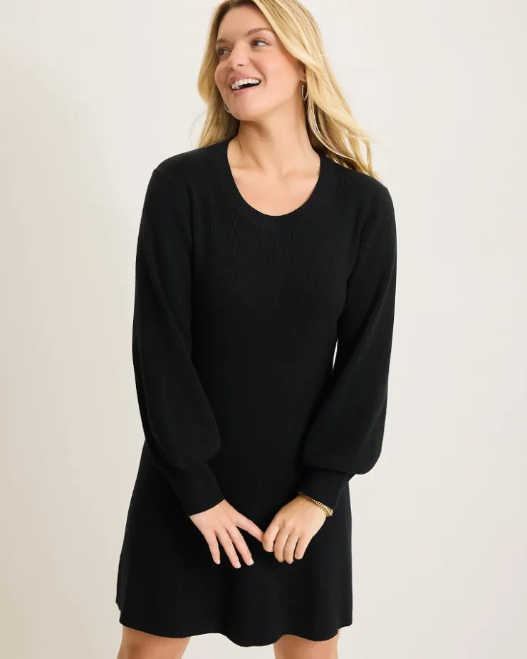 Tommy Bahama Flared Pickford Balloon-Sleeve Dress-Women Dresses