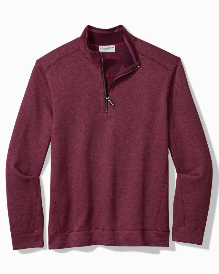Tommy Bahama Flip Coast Reversible Half-Zip Sweatshirt- Sweatshirts