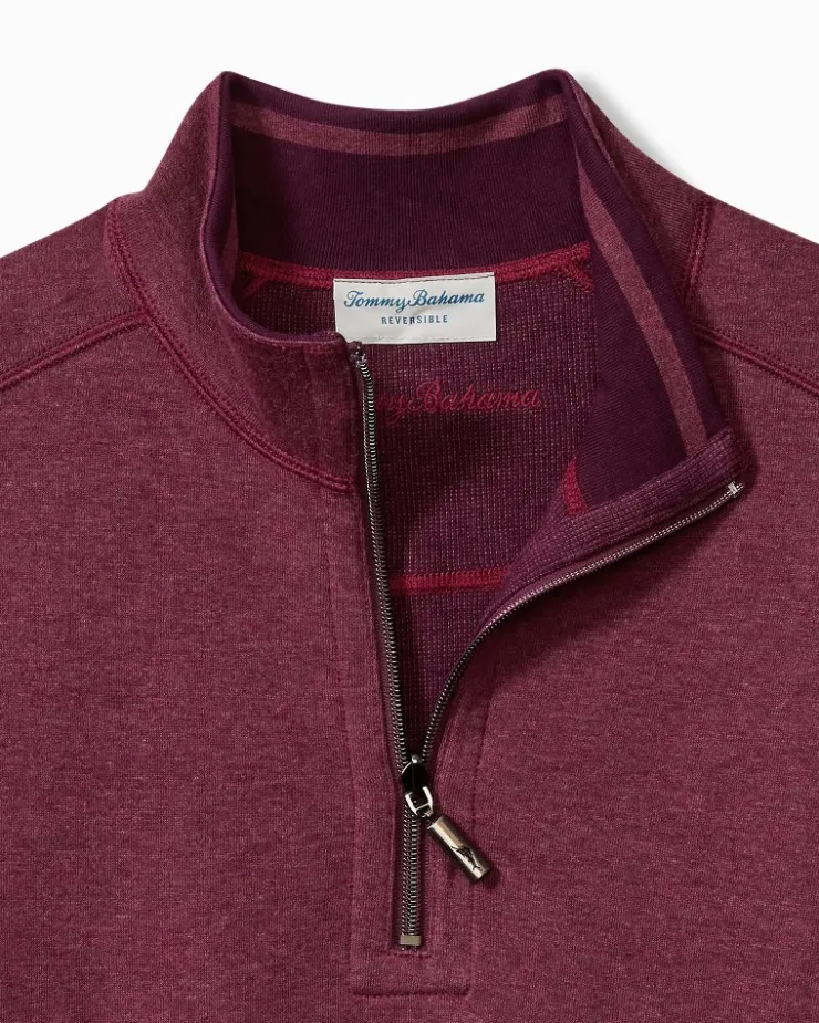 Tommy Bahama Flip Coast Reversible Half-Zip Sweatshirt- Sweatshirts