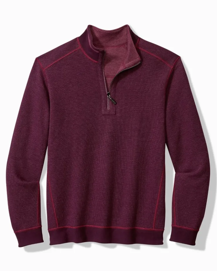 Tommy Bahama Flip Coast Reversible Half-Zip Sweatshirt- Sweatshirts