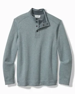Tommy Bahama Flip Coast Reversible Snap Mock Sweatshirt- Sweatshirts