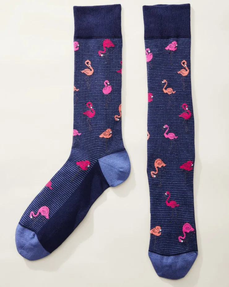 Tommy Bahama Flock N' Roll Socks- Socks
