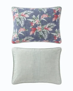 Tommy Bahama Floral Enchantment Reversible 3-Piece King Quilt Set- Quilts & Blankets
