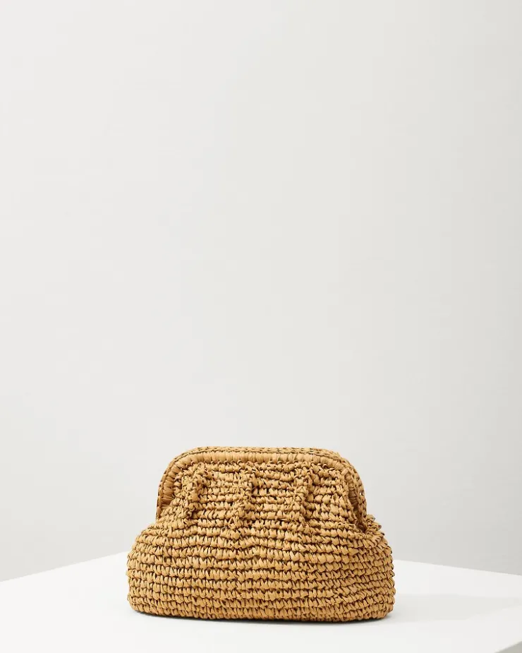 Tommy Bahama Frame Raffia Clutch-Women Handbags & Clutches
