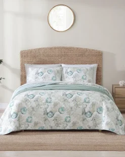 Tommy Bahama Freeport 3-Piece Full/Queen Quilt Set- Quilts & Blankets
