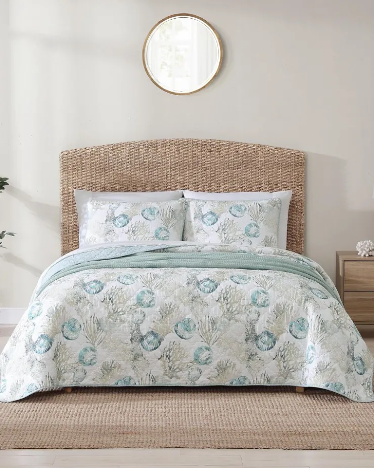 Tommy Bahama Freeport 3-Piece Full/Queen Quilt Set- Quilts & Blankets