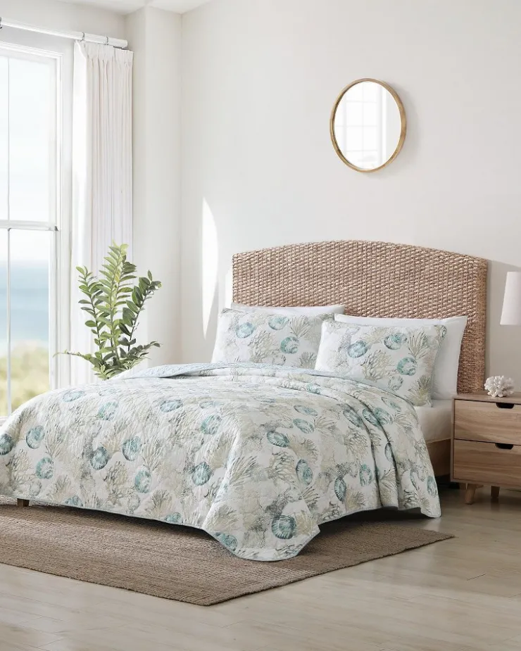 Tommy Bahama Freeport 3-Piece Full/Queen Quilt Set- Quilts & Blankets