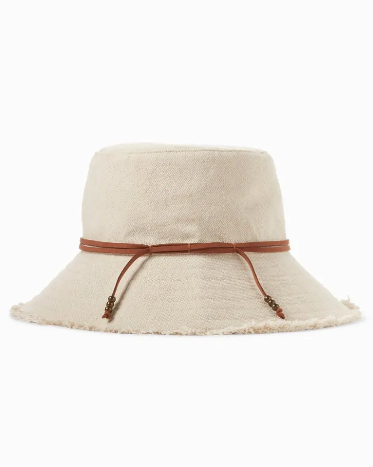 Tommy Bahama Fringed Bucket Hat-Women Hats & Caps