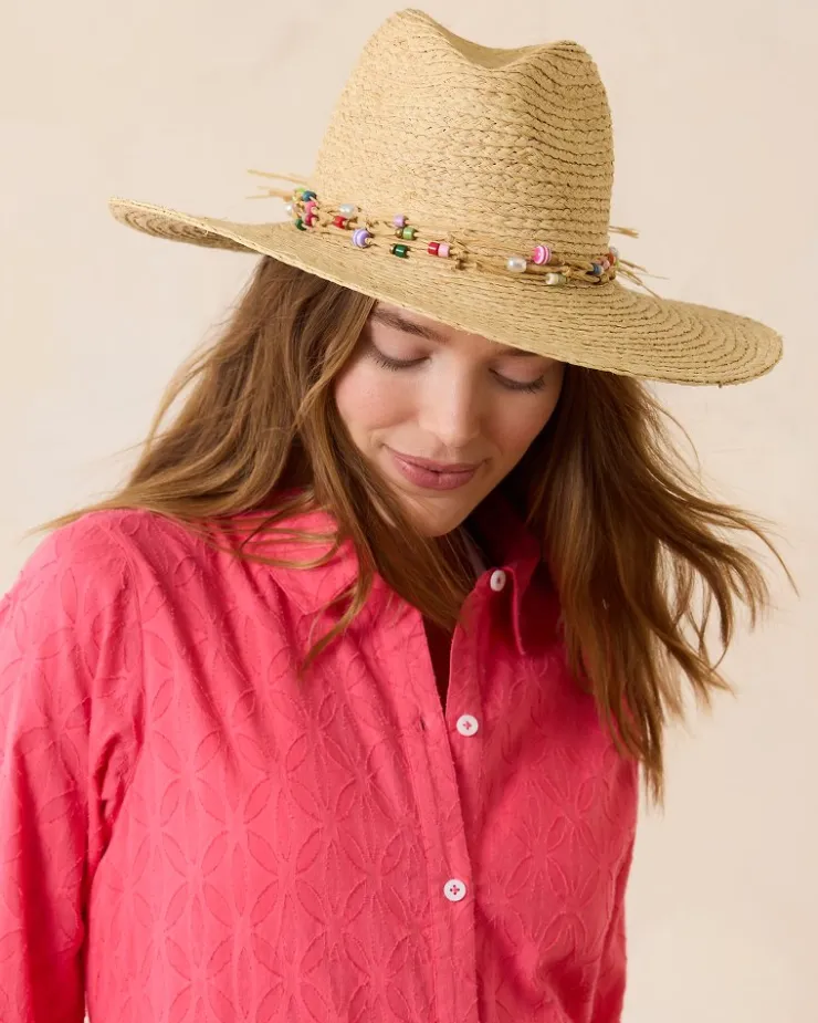 Tommy Bahama Gema Continental Raffia Hat-Women Hats & Caps