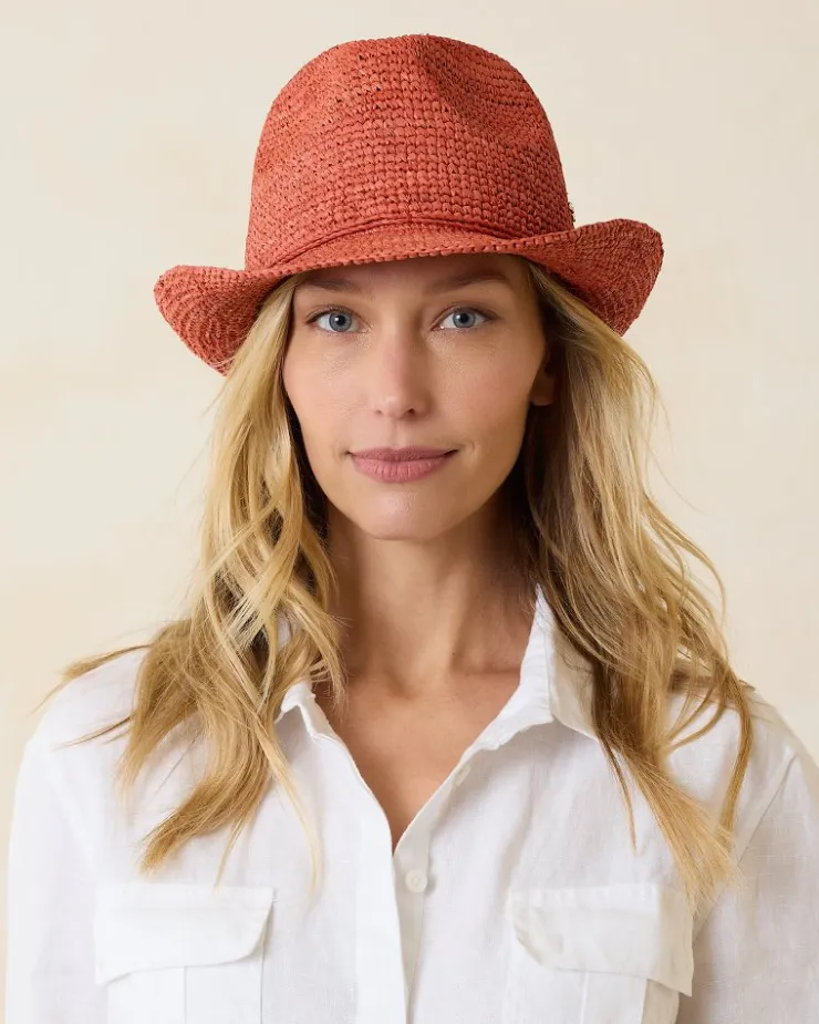 Tommy Bahama Gigi Crochet Raffia Hat-Women Hats & Caps