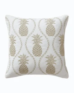 Tommy Bahama en Pineapples Embroidered Decorative Pillow- Pillows & Shams