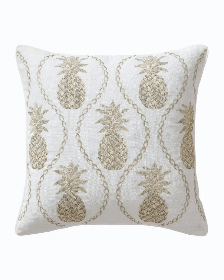 Tommy Bahama en Pineapples Embroidered Decorative Pillow- Pillows & Shams