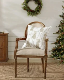 Tommy Bahama en Pineapples Embroidered Decorative Pillow- Pillows & Shams