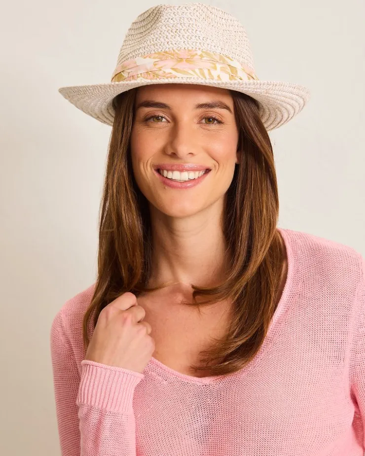 Tommy Bahama Gracetown Fedora Hat-Women Hats & Caps