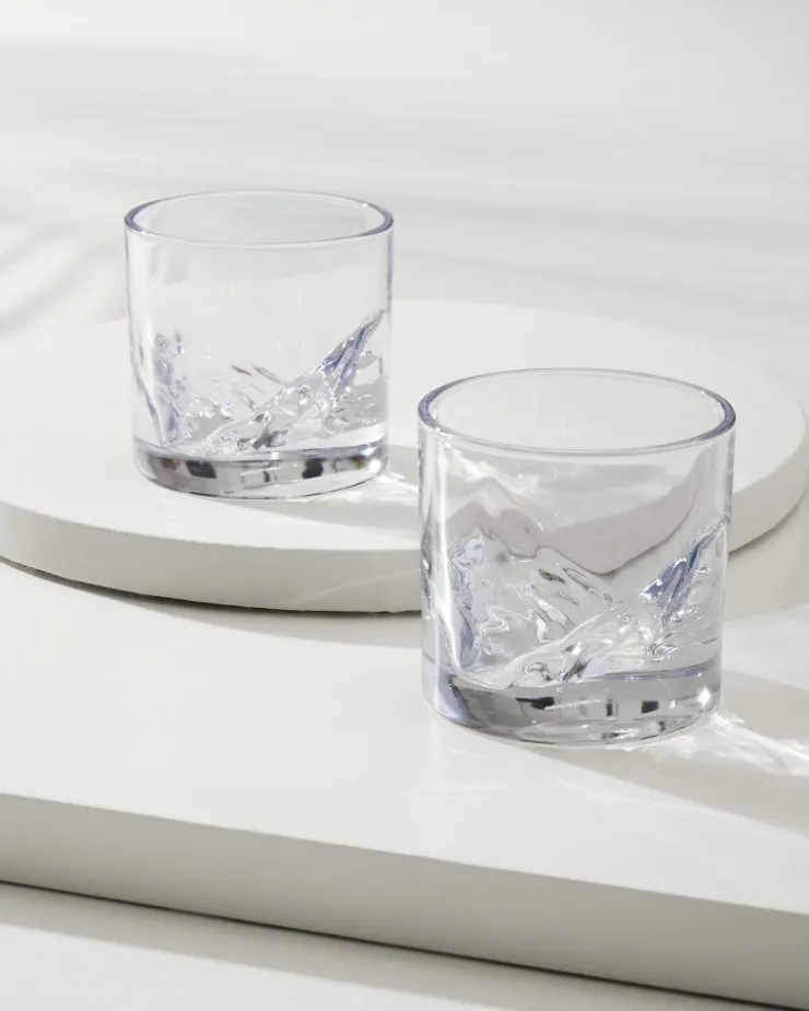 Tommy Bahama Grand Canyon Whiskey Glasses—Set of 2- Drinkware & Bar