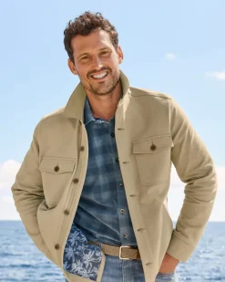 Tommy Bahama Harbor Point Shirt Jacket- Jackets & Outerwear|Shirts