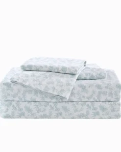 Tommy Bahama Hibiscus Bloom 4-Piece King Sheet Set- Sheet Sets & Bedskirts