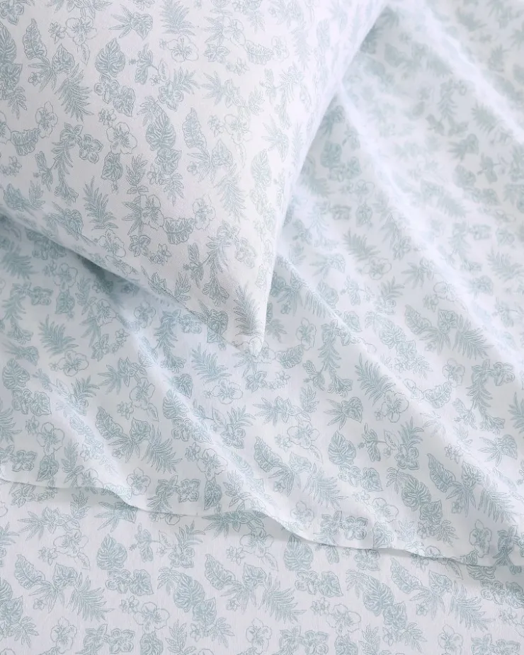 Tommy Bahama Hibiscus Bloom 4-Piece Queen Sheet Set- Sheet Sets & Bedskirts
