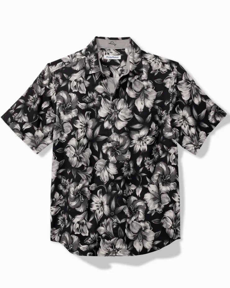Tommy Bahama Hibiscus Hideaway Silk Camp Shirt- Shirts