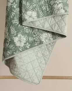 Tommy Bahama Hibiscus Reversible 3-Piece Full/Queen Quilt Set- Quilts & Blankets