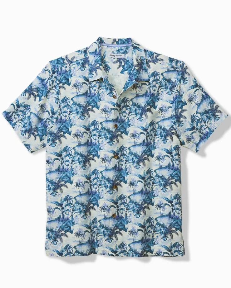 Tommy Bahama Hidden Horizons Silk Camp Shirt- Shirts