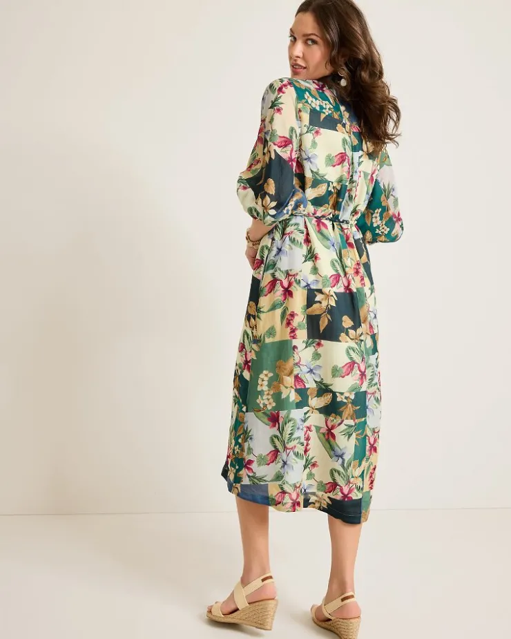 Tommy Bahama Hightide Flora Midi Shirt Dress-Women Dresses