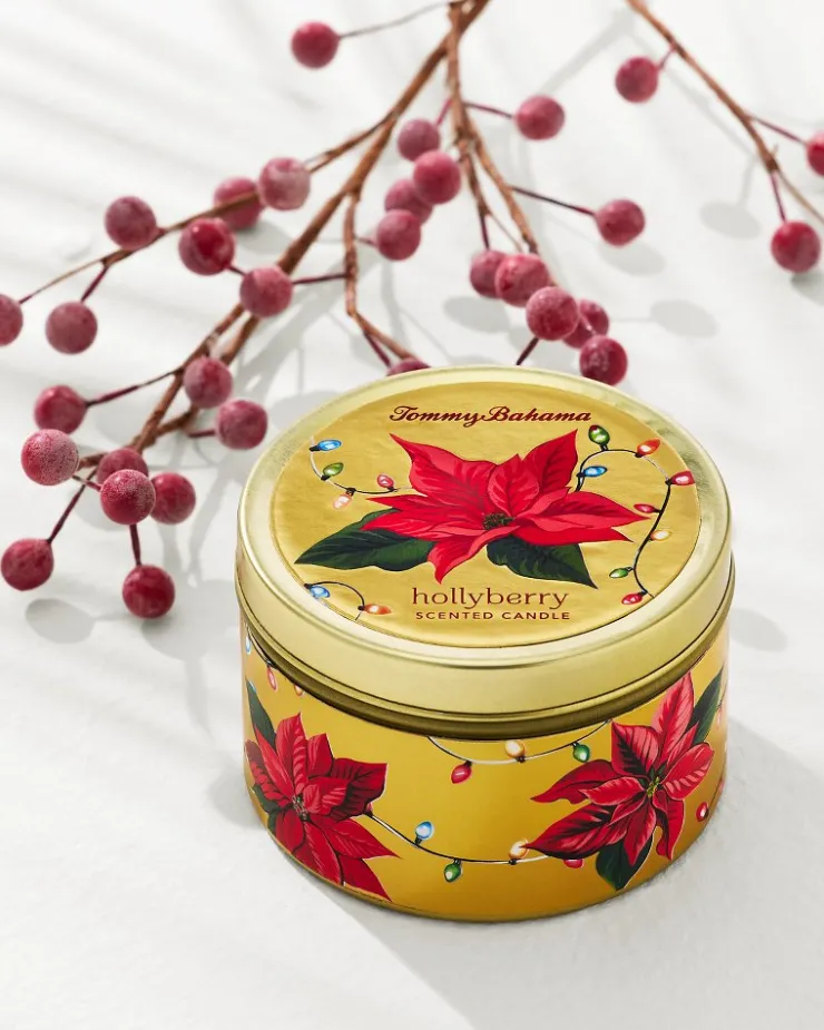 Tommy Bahama Hollyberry 6-oz. Travel Candle Tin- Candles & Diffusers
