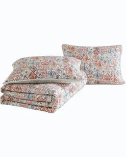 Tommy Bahama Ikat Tropics Reversible 3-Piece Full/Queen Quilt Set- Quilts & Blankets