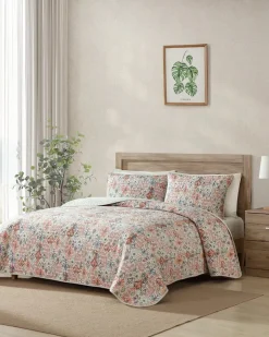 Tommy Bahama Ikat Tropics Reversible 3-Piece Full/Queen Quilt Set- Quilts & Blankets