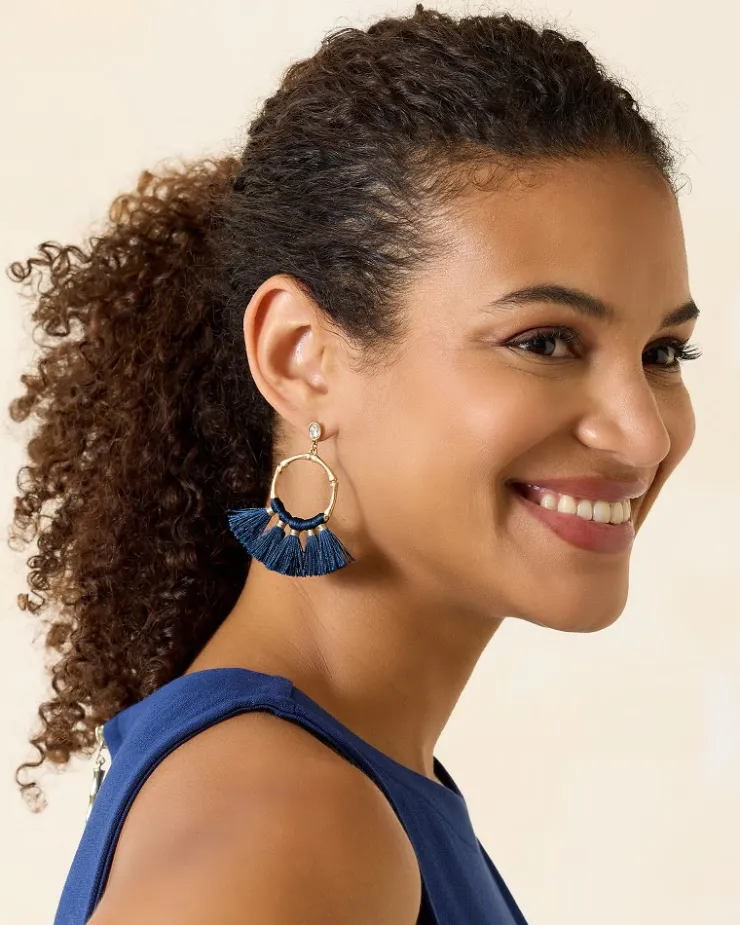 Tommy Bahama Indigo Bay Bamboo Tassel Earrings-Women Jewelry