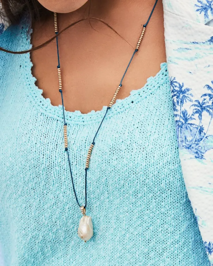Tommy Bahama Indigo Bay Freshwater Pearl Pendant Necklace-Women Jewelry