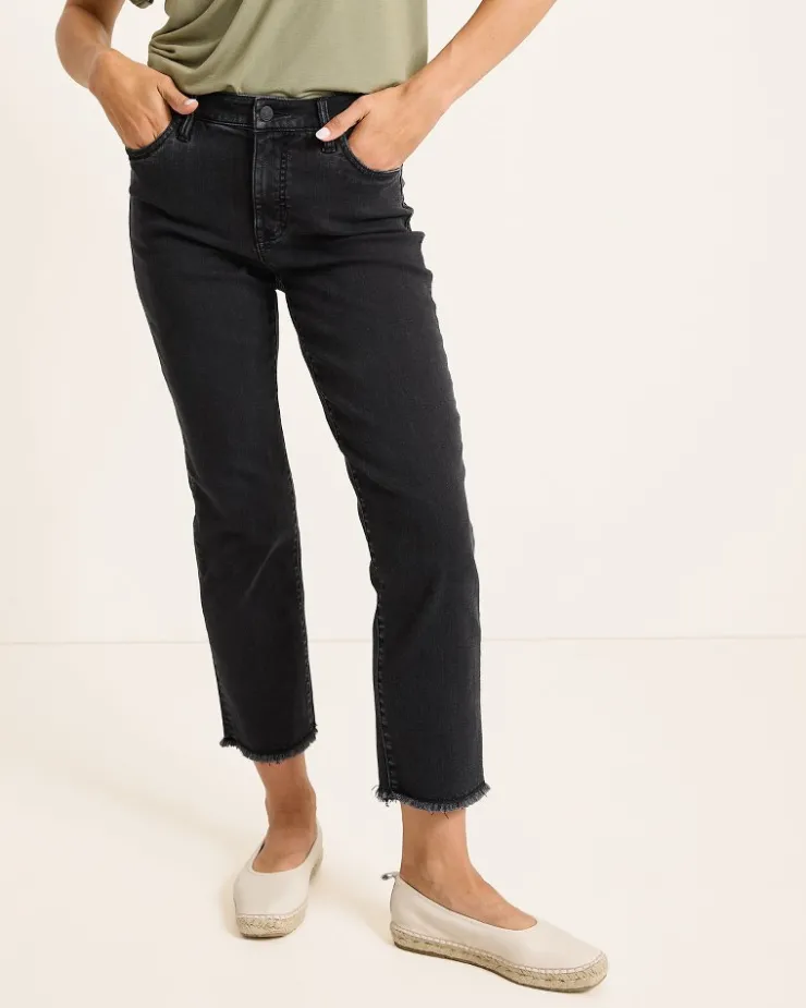 Tommy Bahama Indigo Palms™ High-Rise Cropped Straight-Leg Jeans-Women Pants & Crops|Jeans