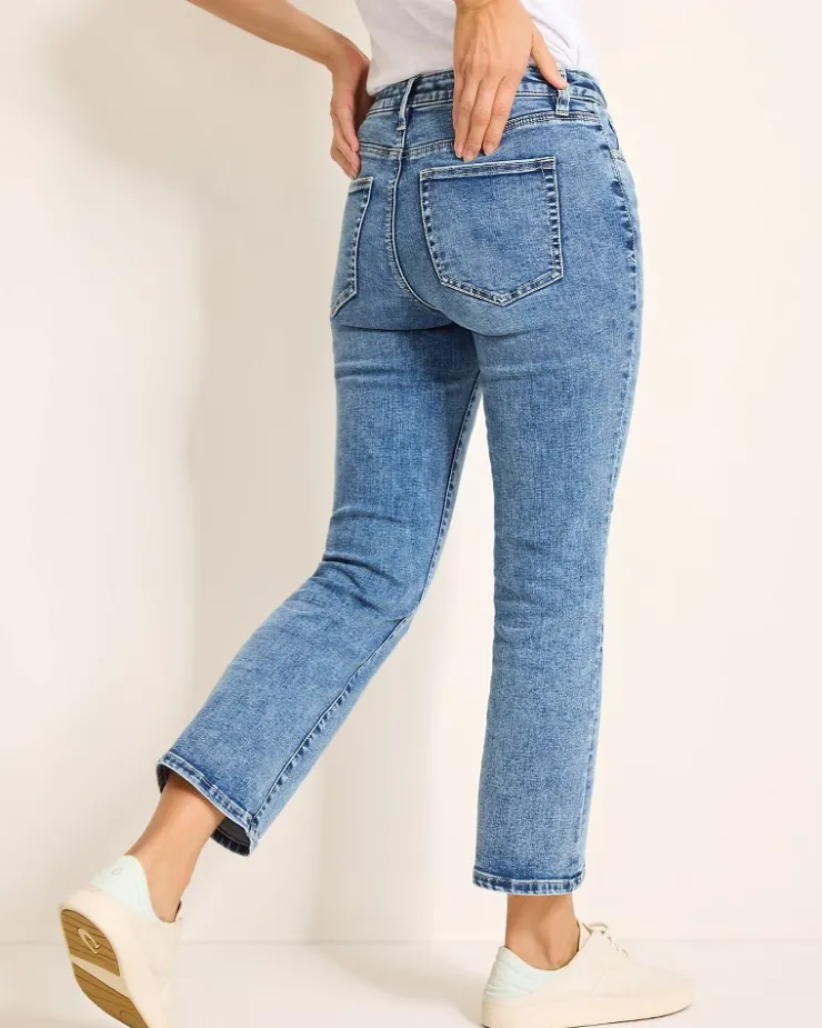 Tommy Bahama Indigo Palms™ Mid-Rise Cropped Mini Bootcut Jeans-Women Pants & Crops|Jeans