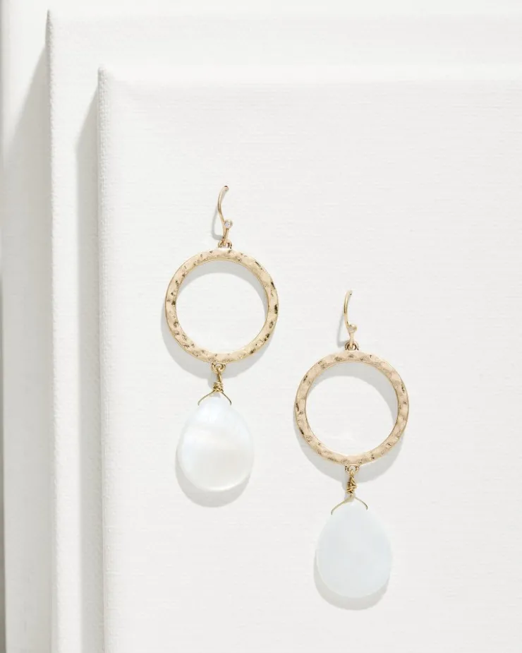 Tommy Bahama Indigo Shore Mother of Pearl Teardrop Earrings-Women Jewelry