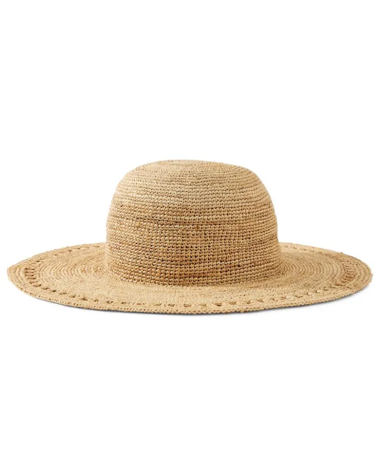 Tommy Bahama Isla Crochet Raffia Sun Hat-Women Hats & Caps
