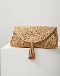 Tommy Bahama Islamora Lux Crocheted Raffia Clutch-Women Handbags & Clutches