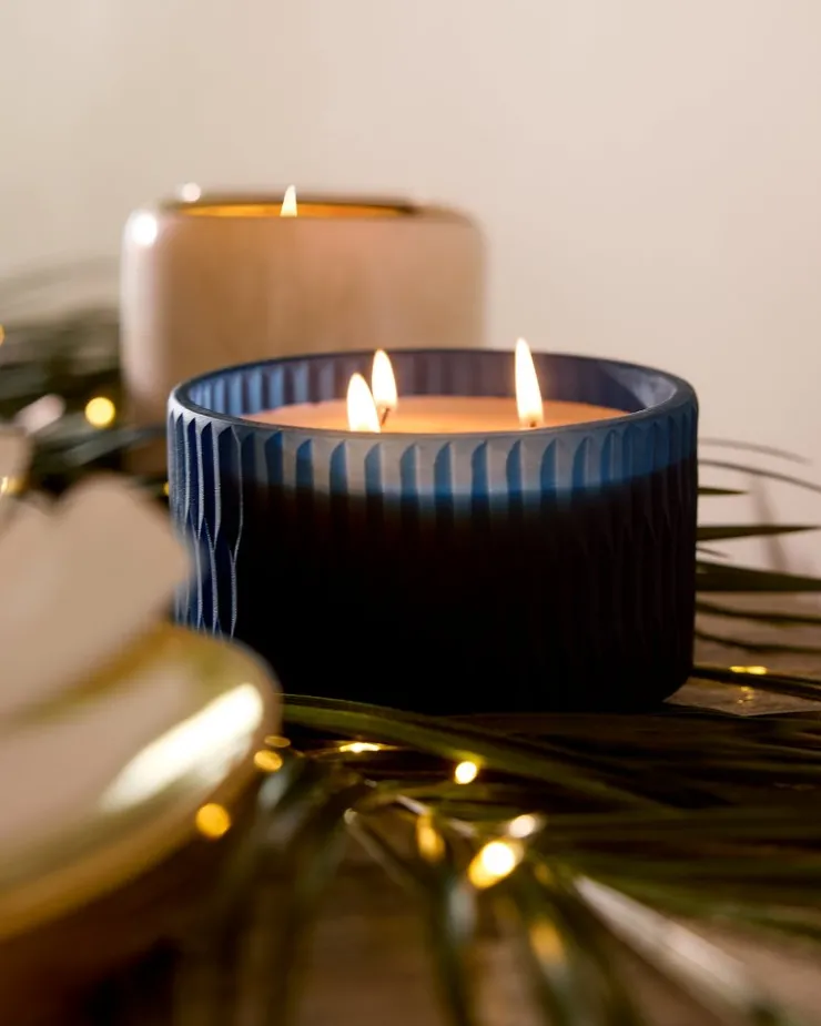 Tommy Bahama 11.3-oz. Cut Glass 3-Wick Candle- Candles & Diffusers