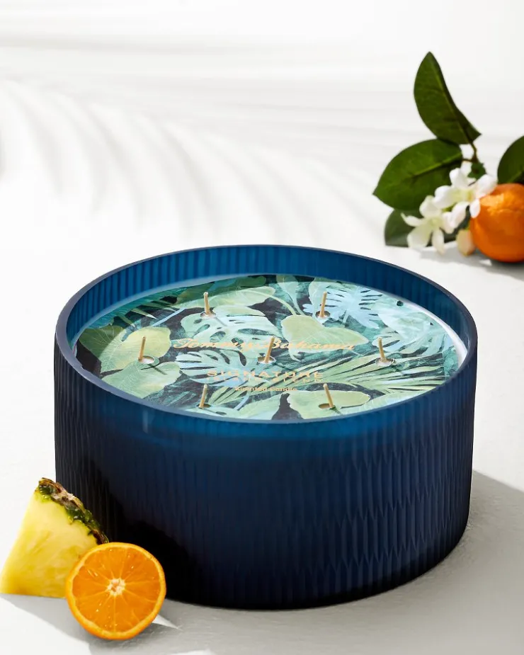 Tommy Bahama 57-oz. Cut Glass 7-Wick Candle- Candles & Diffusers