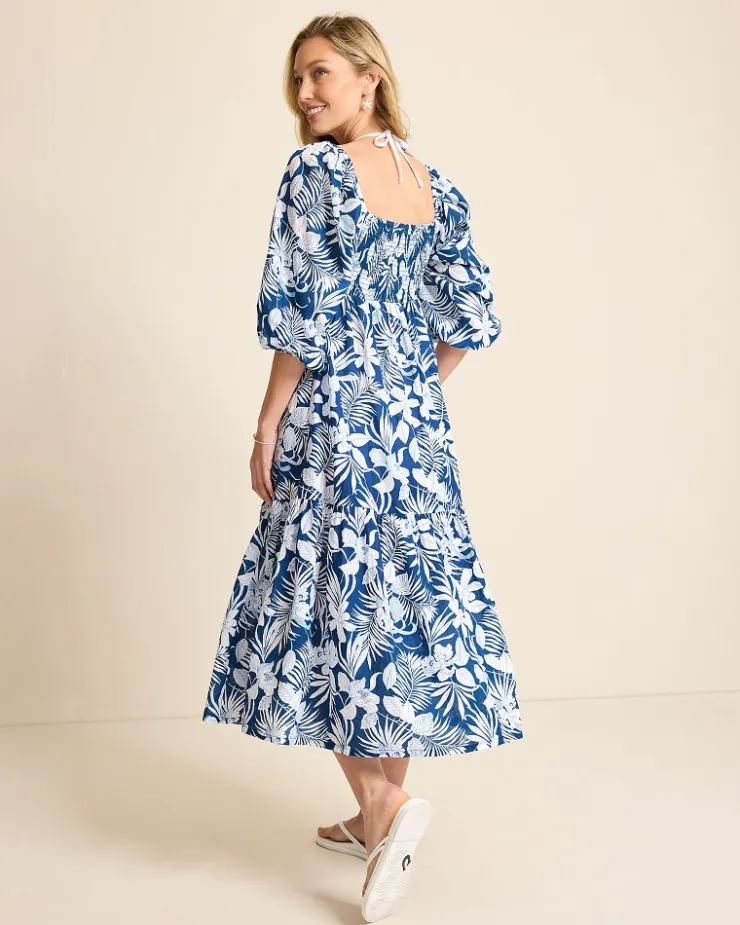 Tommy Bahama Island Blooms Midi Coverup Dress-Women Beach Coverups|Dresses