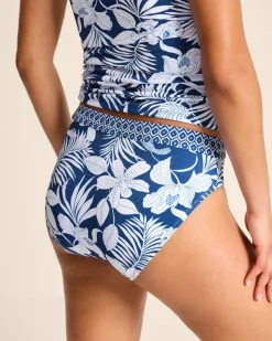 Tommy Bahama Island Cays Blooms High-Waist Bikini Bottoms-Women Bikini Bottoms