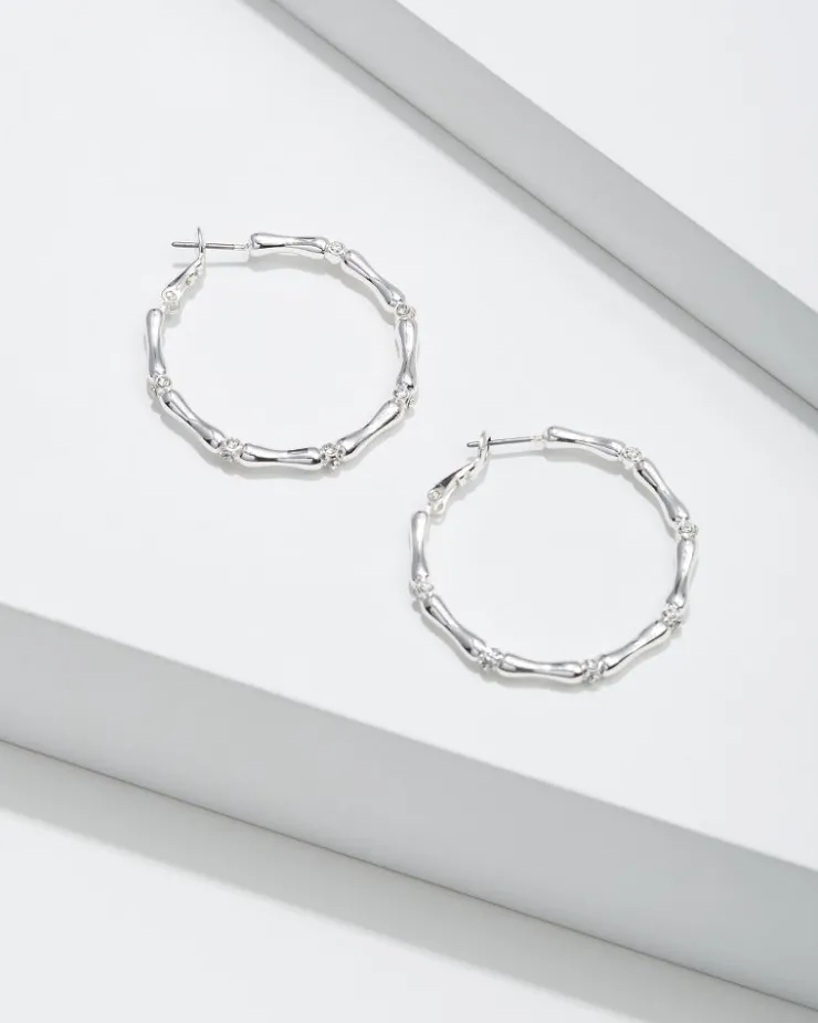 Tommy Bahama Island Essence Bamboo Hoop Earrings-Women Jewelry