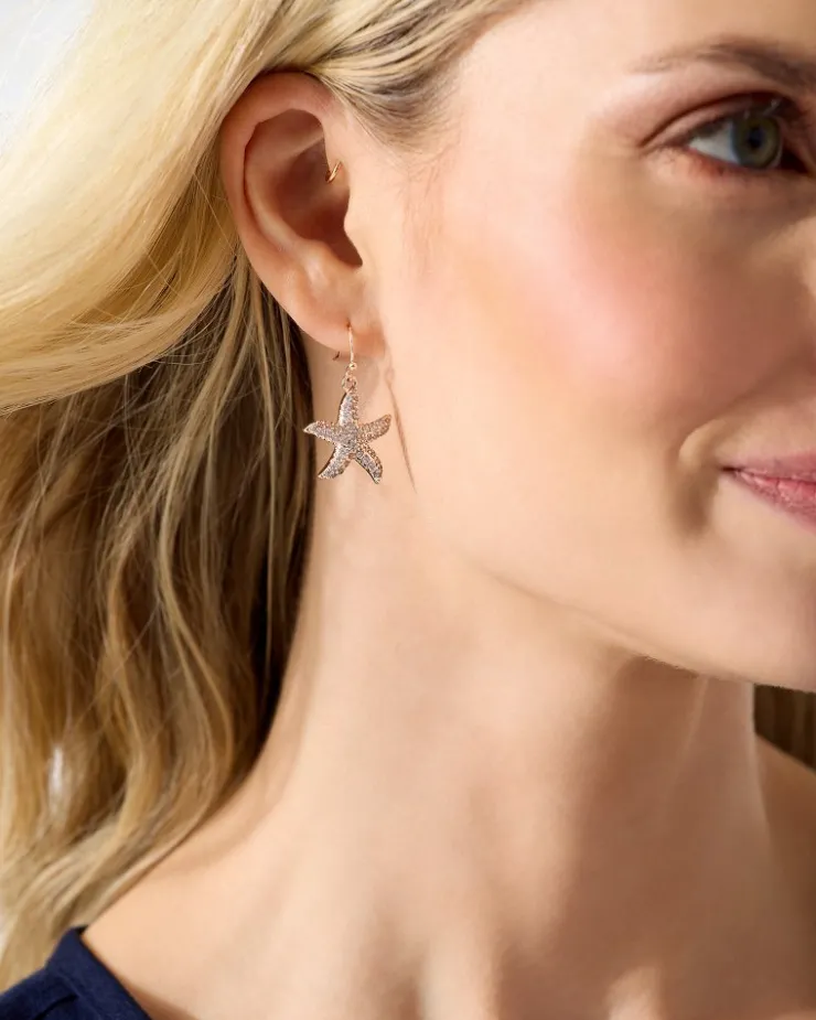 Tommy Bahama Island Essence Starfish Drop Earrings-Women Jewelry