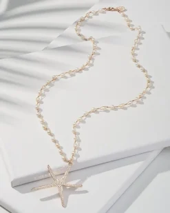 Tommy Bahama Island Essence Starfish Pendant Necklace-Women Jewelry
