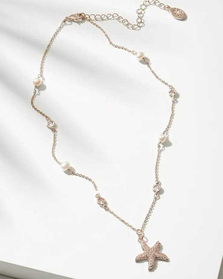 Tommy Bahama Island Essence Starfish Pearl Necklace-Women Jewelry