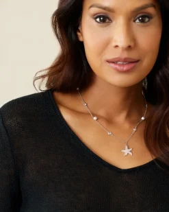 Tommy Bahama Island Essence Starfish Pearl Necklace-Women Jewelry