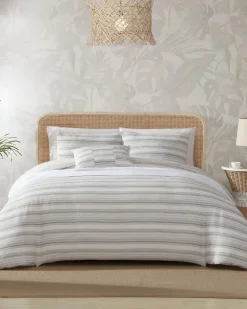 Tommy Bahama Island Micro Waffle 4-Piece Full/Queen Comforter Set- Comforters & Duvets