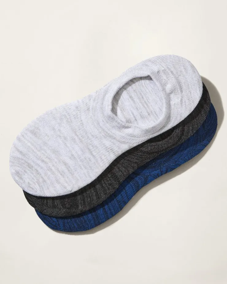 Tommy Bahama IslandZone® Heel Grip No-Show Socks - 3 Pack- Socks