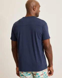 Tommy Bahama Jersey Short-Sleeve Henley- Loungewear & Pajamas