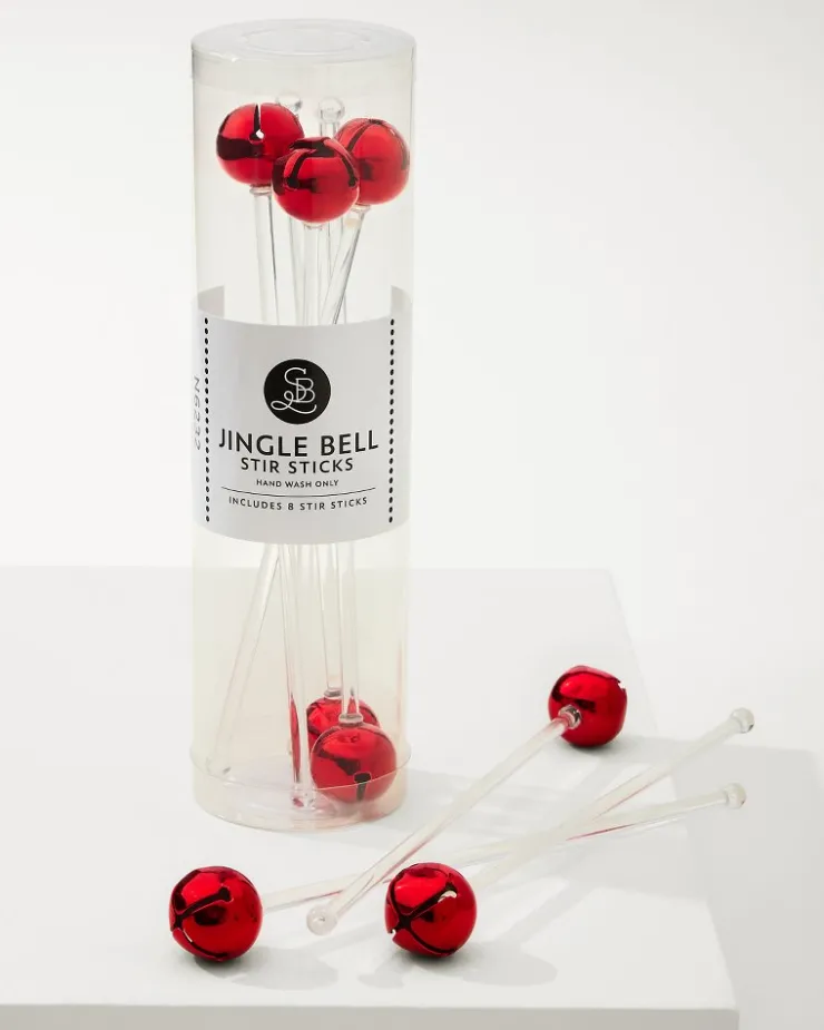 Tommy Bahama Jingle Bell Stir Sticks- Drinkware & Bar