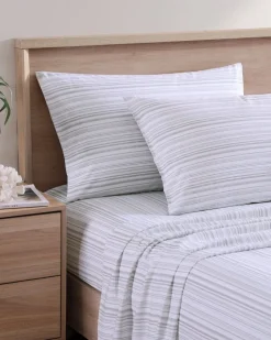 Tommy Bahama Kahanu Stripe 4-Piece King Sheet Set- Sheet Sets & Bedskirts